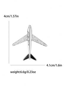 Strass Flugzeug Broschen für Frauen, unisex Email Flugzeug Anstecknadeln, Büro Party Freunde Geschenke Accessoires