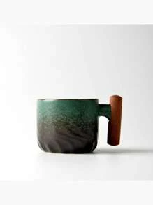 1 pièce / 2 pièces / 4 pièces Tasse à café italienne en céramique avec manche en bois, tasse à thé avec manche en santal, infuseur à thé et couvercle, tasse à thé en céramique avec manche en bois japonais, petite tasse à café en porcelaine avec dégradé de glaçure, petite tasse à thé de type Kung Fu en céramique. Coffret cadeau adapté pour le thé de l'après-midi, tasse à expresso italienne, mini tasse à café japonaise simple - Multicolore - Voir 16