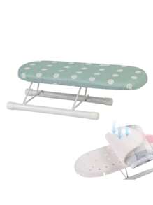 1PC Foldable Home Portable Small Ironing Board, Portable Desktop Ironing Board With Non-Slip Feet, Cloth Cover, Mini Ironing Board Mini Ironing Board, Suitable For Home Travel, Camping, Dormitory Use.