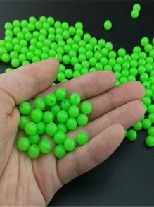 100 Peças Linha de Conta de Pesca Brilhante/Fosforescente, Acessórios de Isca para Pesca de Rio/Mar