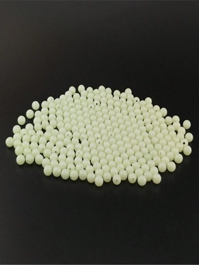 100pcs Luminous/Glow-In-The-Dark Fishing Bead String, Lure Accessories For River/Sea Fishing