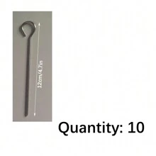 10 pièces Brochettes en acier inoxydable de 12 cm/15 cm/18 cm/20 cm, convenant pour gril électrique domestique, four, gril suspendu, outils de barbecue de pique-nique extérieur. Faciles à nettoyer. 4 longueurs disponibles.