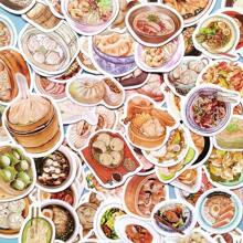 100 张/包食物、蛋糕、蔬菜、水果涂鸦贴纸 - 彩色 - 查看 14