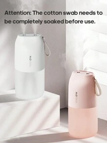 kinscoter 1 pièce Humidificateur d'air rechargeable de 2000 mAh et 300 ml avec double pulvérisation, humidificateur portable avec lampe d'ambiance pour hôtel, chambre à coucher