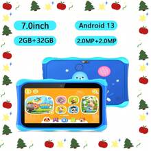 BDXBFF New Cartoon Dolphin Children's Android Tablet Android13 2GB RAM 32GB ROM WiFi Bluetooth Education Game Software 3000mAh Battery No Power Adapter - Multicolor - View 13