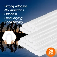 Pistola de pegamento en caliente inalámbrica con 20 barras de pegamento, pistola de pegamento recargable por USB, capacidad de batería de 1800mAh, kit portátil de pistola de pegamento en caliente de color morado/azul/rosa para manualidades, artes y artesanías, decoraciones