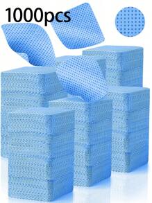 1000/600/300/100片装无绒指甲清洁湿巾，卸甲棉片，睫毛嫁接清洁湿巾，柔软无纺布丙酮卸甲棉片，用于指甲准备和凝胶指甲油卸除，无绒指甲胶水清洁湿巾，睫毛嫁接清洁湿巾 - 淺藍色 - 查看 13