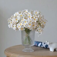 1 件美丽的人造洋甘菊、假雏菊、春季野花，用于派对装饰（花瓶无云）