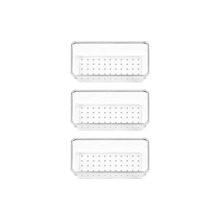 Transparent Storage Boxes, Multi-Size/Multi-Piece Sets, Suitable For Desk Organizer, Cosmetic Storage, Kitchen Storage, Versatile And Practical - Clear - View 9