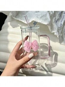 1 件 350 毫升无柄葡萄玻璃杯带手柄，耐热，适用于牛奶/咖啡/拿铁/果汁 - 無色 - 查看 15