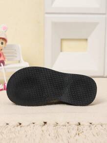 Girls' Small Leather Shoes, New 2024 Spring/Autumn Black Color Kids Performance Shoes, Children Soft Bottom British Style Princess Shoes