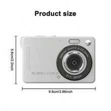 LARMCAM 2.4 Inch Digital Camera: 48MP, 16X Digital Zoom, Compact Digital Camera, Suitable As Christmas Gift, Memory Card Not Included