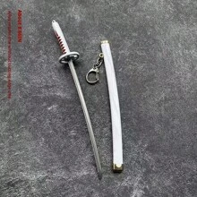 1pc Ancient Weapon Gaming Weapon Model Tang Dynasty Broadsword, Beginner Level Metal Weapon Model, Alloy Decoration, Birthday/Christmas Gift