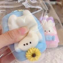 Cute Puppy & Rabbit Cake Squeeze Toy Stress Relief Slow Rising Cream-Like Silicone Squishies - Multicolor - View 12