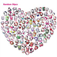 Sanrio Set casuale di 12/30 pezzi di ciondoli decorativi per scarpe, decorazioni in PVC per scarpe e borse da spiaggia, accessori per scarpe, idea regalo per compleanni, Natale, San Valentino, feste di Ognissanti