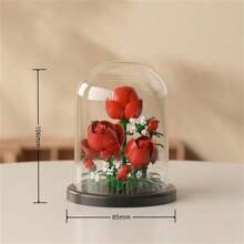 Eine Vielzahl von ABS Desktop Blumen Dekorationen Modell Bausätze, DIY Topfpflanzen, Geschenke für Freunde, Bildungsbausteine. Geschenke zum Schulbeginn, Eltern-Kind-Interaktion, Bürozeit. Geeignet für Tisch-, Raum- und Fensterbankdekoration, etc. Halloween/Weihnachten, stressabbauendes Spielzeug