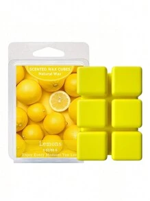 1 pieza de cera aromática derretida, vela fragante con forma de hielo (3 onzas), cubos variados para calentador de cera, bloque de cera con aceites esenciales de plantas para aromaterapia - Multicolor - Ver 10