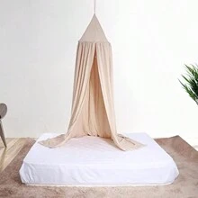 Dosel de cama redondo, carpa de juego para niños, cortina de mosquitero colgante para habitación de lectura, juego y sueño, decoración, color caqui, amor, San Valentín - Caqui - Ver 4