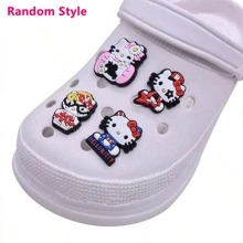 Sanrio Set casuale di 12/30 pezzi di ciondoli decorativi per scarpe, decorazioni in PVC per scarpe e borse da spiaggia, accessori per scarpe, idea regalo per compleanni, Natale, San Valentino, feste di Ognissanti