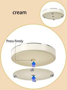 1pc Rotating Turntable, Kitchen Condiment, Oil, Salt, Sauce And Vinegar Storage Tray, Storage Rack, Tabletop Fruit Plate And Spice Rack, Rotating Non-Slip Cutlery And Seasoning Bottle Turntable Storage Box. Gently Rotate The Tray To Easily Access Items, No Dead Corners To Clean, Easy To Rinse, Enjoy A Wonderful Time. Suitable For Living Room, Bathroom, Cabinet, Refrigerator And Dining Table, Home Kitchen Storage Accessories. - Large Cream (27cm) - View 6