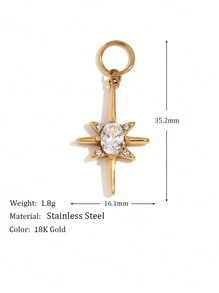 1PC Waterproof Tarnish Free Cross Bow Freshwater Pearl Heart Cowboy Boot Sun Snake Charms Jewelry Accessories Valentines