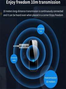 Récepteur audio Bluetooth 5.0 Émetteur Appel mains libres Prise jack 3,5 mm Adaptateur USB Musique stéréo Adaptateur sans fil pour TV, PC, Kit voiture