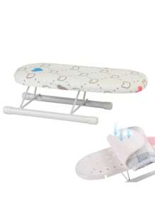 1PC Foldable Home Portable Small Ironing Board, Portable Desktop Ironing Board With Non-Slip Feet, Cloth Cover, Mini Ironing Board Mini Ironing Board, Suitable For Home Travel, Camping, Dormitory Use.