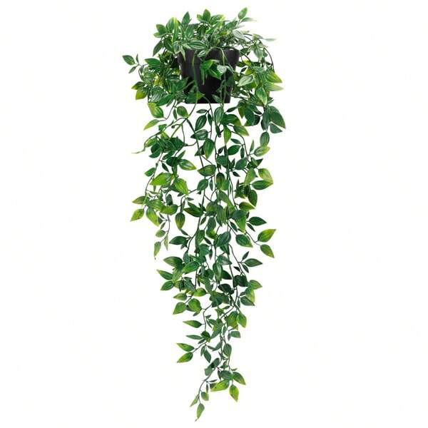 1PC Fake Hanging Plants, Artificial Small Potted Plants For Diy Flower Wall, Scene Layout, Living Room And Bedroom Vase Flower Arrangement, Wedding, Party, Home Decoration, Desk Stuffing.Autumn And Spring Leaf Harvest ,Home Decor,Table Decor,Farmhouse Decor,Outdoors UV Resistant Fake Flowers Faux Plants For Hanging Garden Porch Window Box Outside Decoration Gifts Birthday Graduation,Garden Decor,Outdoor Plant,Gardening,Fake Flowers