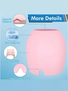 1pc Single-Layer Physical Cooling Gel Head Cap, Cold & Hot Compress Icing Head Cap, Facial Mask, Eye Mask, Cold Compress Cap Ski Masks