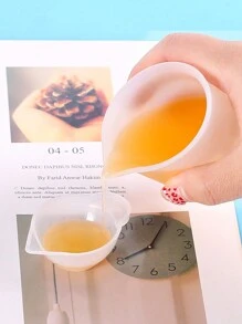 10 件装硅胶模具杯分配器，迷你测量混合杯，适用于 DIY 珠宝制作、环氧树脂工艺品