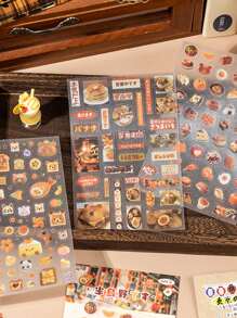 6pcs Vintage Style Stickers, Peninsula Countryside Series, Scrapbook/Planner Decorations, DIY Materials,School Supplies,Back To School