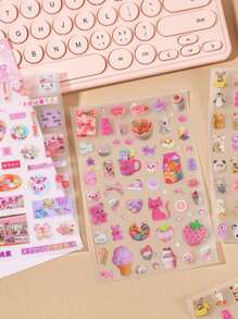 6pcs Vintage Style Stickers, Peninsula Countryside Series, Scrapbook/Planner Decorations, DIY Materials,School Supplies,Back To School