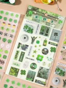 6pcs Vintage Style Stickers, Peninsula Countryside Series, Scrapbook/Planner Decorations, DIY Materials,School Supplies,Back To School