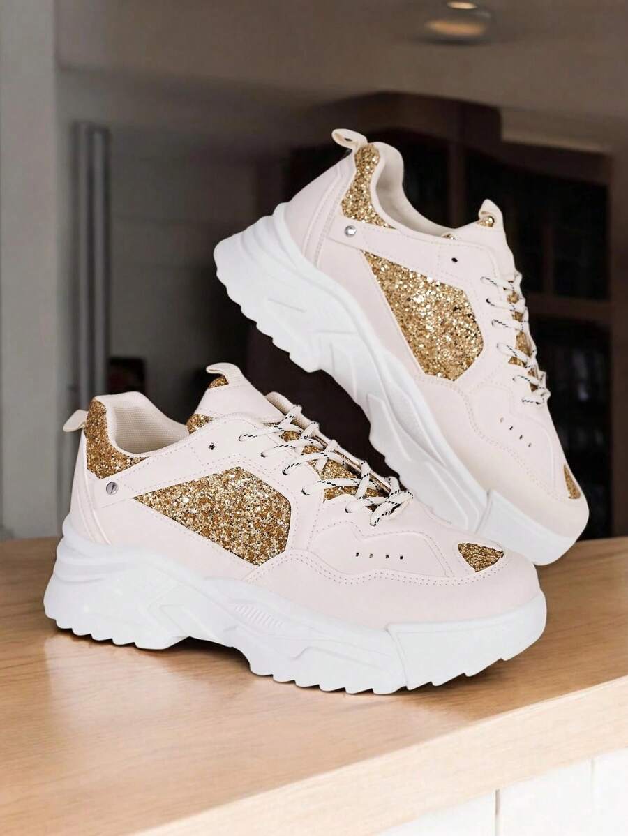 Royalfashion Damen Sneakers Mirto - Beige - Übersicht 1