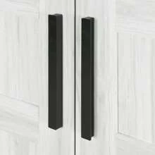 Euroco 68.9" Armoire Wadrobe, 2 Door Bedroom Armoire With LED Light And Hanging Rods, Brown - Brown - View 11