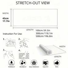 1 卷自粘 3D 水波纹壁纸 加厚 PVC 17.7 英寸 X 39.3/118.1/196.8 英寸 防水防油防污易清洁客厅卧室背景墙厨房台面桌面易于安装可拆卸家居装饰家具搁板抽屉衬里 DIY 白色/棕色/灰色/米色礼物生日毕业墙纸墙贴房间装饰墙贴 - 棕色 - 查看 3