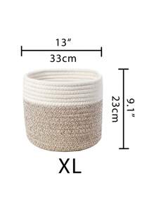 Panier tressé doux, panier de rangement, panier pour plante, panier en corde bohème pour pot de plante, décor de jardin en rotin naturel mélangé, paniers Boho avec cadre en métal pour ambiance côtière, panier géométrique, pour la rentrée scolaire
