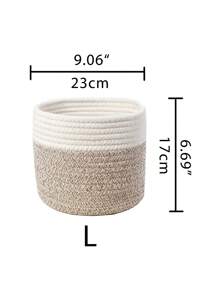 Panier tressé doux, panier de rangement, panier pour plante, panier en corde bohème pour pot de plante, décor de jardin en rotin naturel mélangé, paniers Boho avec cadre en métal pour ambiance côtière, panier géométrique, pour la rentrée scolaire