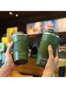 Personalised 380ML, 510ML Metal Coffee Cups, Travel Mug Personalized Coffee Cup, Personalized Engraved Stainless Steel Coffee/Tea Mugs, Travel Mug, Coffee Mug, Hot - Cold Travel Mug, Gift For Him/Her, Employee Gifts For Women Coworkers, Office Gift For Her, Personalized Mug, Coffee Travel Mug, Coffee Mug, Coffee Cup, Gift For Her, Camping & Hiking Gear, Multi-Functional - Multicolor - View 5