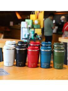 Personalised 380ML, 510ML Metal Coffee Cups, Travel Mug Personalized Coffee Cup, Personalized Engraved Stainless Steel Coffee/Tea Mugs, Travel Mug, Coffee Mug, Hot - Cold Travel Mug, Gift For Him/Her, Employee Gifts For Women Coworkers, Office Gift For Her, Personalized Mug, Coffee Travel Mug, Coffee Mug, Coffee Cup, Gift For Her, Camping & Hiking Gear, Multi-Functional - Multicolor - View 4