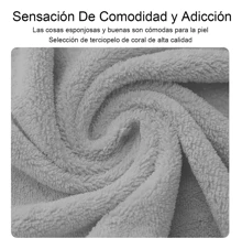 Thickened Solid Color Coral Velvet Couple Bath Towel, Soft, Water-Absorbent, Quick-Drying And Lint-Free For Home Use - Grey - View 5