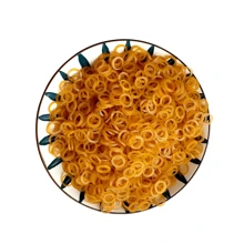 300/500/1000/1500/2000 件黄色小发橡皮筋，1.3 厘米/13 毫米，用于发带、辫子、马尾辫，适合家庭、办公室、学校使用