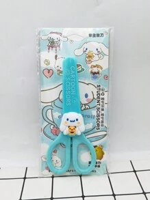 1 把 Sanrio Kuromi 剪刀，适用于学生手工剪纸，可爱时尚，便携式 DIY 剪纸工具，带保护套，学生文具 - 均碼 - 查看 11