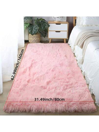 Luxe Faux Fur Thickened Bedside Long Area Vloerkleed Soft, Thick, Durable Anti Slip Bottom, Bedroom Living Room view 5