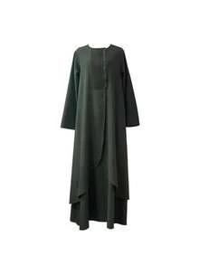 Sukienka damska Abaya w jednolitym kolorze, minimalistyczna moda, codzienny ubiór, skromna