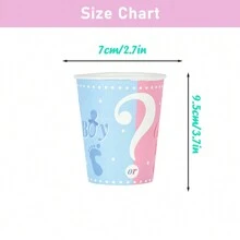 Gender Reveal Decorations Kit,Gender Reveal Plates And Napkins,Cups, For  Decorations, Party
