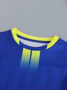 [Custom-Made] 2pcs Sports Training Quick Dry Short Sleeve Sportswear Set No.10, Suitable For Football, Exercise, Daily Wear With Customized Name Stylish, Fashion, Hipster, Casual, Minimal Chic Personalized, Customized, Custom, Unique Guy Costumes, Capsule Wardrobe, Boy Basic/Street Style Ideal Gifts For Him Boyfriend, Family, Friends For Birthdays, For Vacation/Holiday, For School/Competition, For Sports/Climbing,Kids,Urban Gala