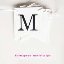 1pc Car Rear Trunk Surprise Birthday Pull Ribbon Pennant Flag Trunk Decorative Proposal Romantic Scenario Decoration - Multicolor - View 2