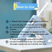 Pistola de pegamento en caliente inalámbrica con 20 barras de pegamento, pistola de pegamento recargable por USB, capacidad de batería de 1800mAh, kit portátil de pistola de pegamento en caliente de color morado/azul/rosa para manualidades, artes y artesanías, decoraciones