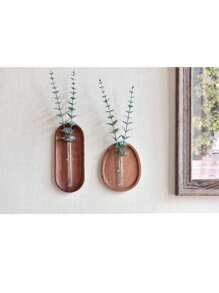 1 Stück Wanddekoration Wandblumenanordnung Anhänger DIY Handgemachte Vase Wohnzimmer Schlafzimmer Kreative Holzplatte Blumenutensilien Wanddekoration, Gartendekoration, Outdoor, Pflanzgefäß, Pflanzentopf, Gärtnerei